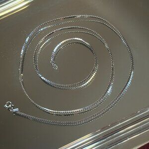Monet Silver Snake Chain
